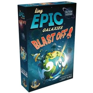 Asmodee | Gamelyn Games | Tiny Epic: Galaxies Blast Off! | Familiespel | dobbelspel | 2-4 spelers | vanaf 9 jaar | 30+ minuten | Duits