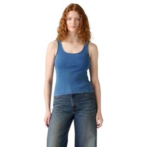 Indigo - Tanktop - Ribmateriaal - Ronde Hals - Mouwloos