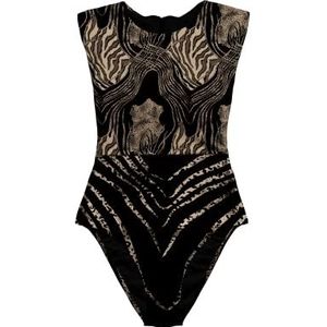 Averie Xolani eendelig badpak voor dames, zwart, 3XL