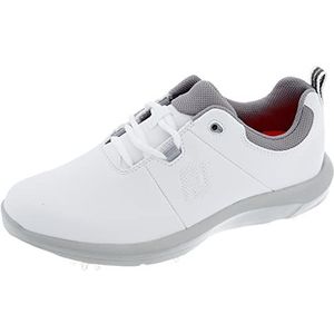FootJoy FJ ECOMFORT Golfschoenen voor dames, wit/grijs, maat 40, wit grijs, 40 EU
