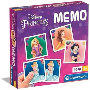 Clementoni Educatief Spel Memo Princess 80 Tiles - Voor Kinderen 4-6 Jaar, Gemaakt In Italië 18302