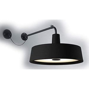Soho A631-156 LED-wandlamp, 28 W, met diffuser van plexiglas, zwart, 40,3 x 89 x 40,3 cm
