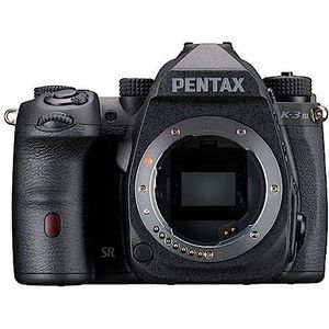 Pentax K-3 Mark III Monochrome Body Zwart APS-C DSLR Camera - Gezichtsveld 100%, Optische Zoeker, 5-Assige 5.5 Staps In-Body SR, ISO 1.600.000, Weerbestendig, Max 12fps, Touch Screen