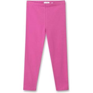 Sanetta Baby meisjes leggings broek lang biologisch katoen, berry, 56 cm