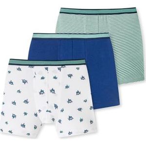 Schiesser Jongens 3 stuks boxershorts 95/5 biologisch katoen maat 92 tot 140 ondergoed, gesorteerd 2_181051, 116, Gesorteerd 2_181051, 116 cm