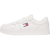 Tommy Jeans Dames The Greenwich leer EN0EN03006 Low Top, wit (Ecru), 3.5 UK, Wit Ecru, 36 EU