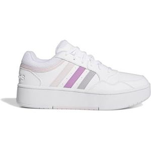 adidas Dames Hoops 3.0 Bold Shoes, Cloud white/preloved purple/almost pink, 40 2/3 EU