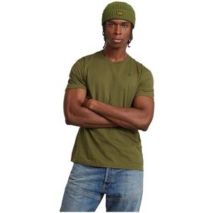 G-STAR Heren Base-s T-shirt, Groen (Dk Moss D16411-336-4674), XS
