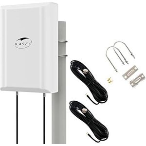 KASER 4G LTE 5G antenne outdoor mimo richtantenne 698-2700 | 3300-3800 MHz tot 12dBi versterking compatibel 5g 4g router N-SMA uitgang met TS9-adapter inclusief verliesarme kabel 10 meter -model V3