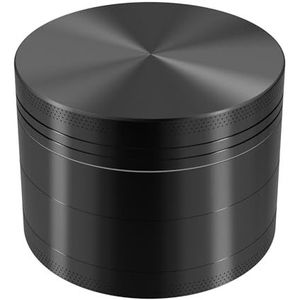 KitchenBoss Mini-grinder: Grinder van metaal, 4-in-1 moulin à vanille 49 mm, molen met reinigingsgereedschap voor het malen van specerijen (zwart)