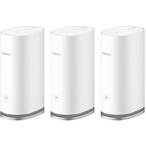Huawei - Mesh 3 - WiFi 6 Mesh-router - Dekking van 200 tot 400 m² - Pakket van 3