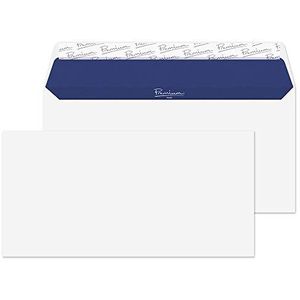 Blake Pure DL 110 x 220 mm 120 g/m² gerecyclede Peel & Seal Wallet Enveloppen (RP81882) Super White Wove - Pack van 500