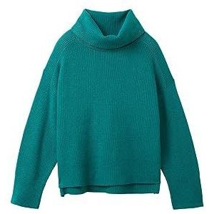TOM TAILOR Damestrui met col, 32402-ever Green Melange, M