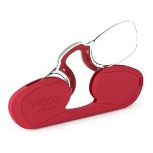NOOZ Rec leesbril voor volwassenen, uniseks, Rood, 1