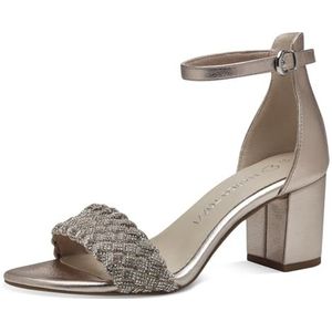 MARCO TOZZI Heeled Sandal by Guido Maria Kretschmer 2-28399-42 dames, Platinum Comb, 37 EU