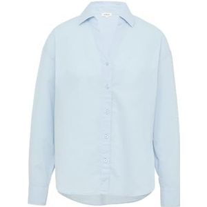 s.Oliver - Overhemdblouse - Relaxed Fit - V-hals - Lange Mouwen - Katoen