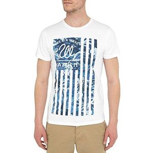 Wrangler Pacifische Vlag T-shirt voor heren, wit