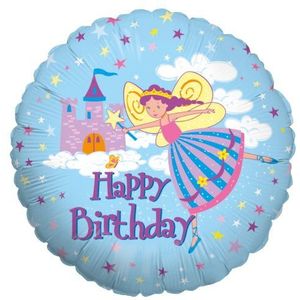 Betkn folieballon 18 inch - Happy Birthday Fairy Princess 86165P