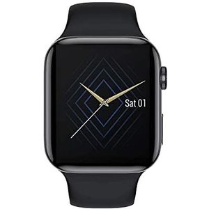 Smartwatch, 1,75 inch HD Full Touchscreen Fitness Tracker horloge, T511 waterdicht fitnesshorloge met hartslagmeter slaapmonitor stappenteller