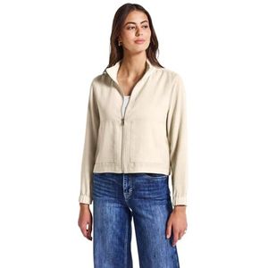 Street One Damesjas met melange-look, Silkstone White, 36