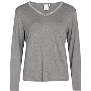 CCDK Copenhagen CCDK Jordan T-shirt met lange mouwen voor dames, grijs melange-pajama top, x-large