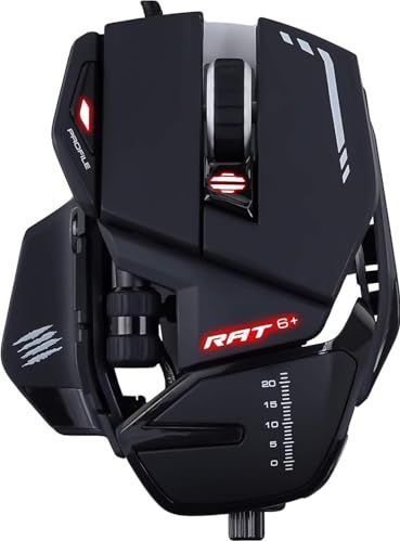 Madcatz - R.A.T. 6 - Gaming-Mouse - Zwart - Optische 12.000 dpi Sensor