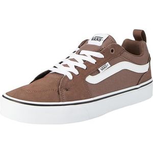 Vans Heren Filmore Sneaker, Suede/Canvas Deep Taupe/Wit, 6 UK, Suède Canvas Deep Taupe Wit, 39 EU