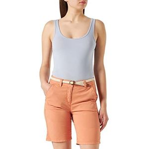 TOM TAILOR Dames Chino bermuda shorts met riem 1031285, 29519 - Cantaloupe Orange, 32