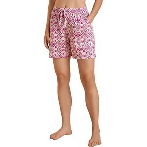 CALIDA Favourites Shorts voor dames, superlichte en extra fijne kwaliteit, met zijzakken, ademend en temperatuurregulerend, Orchid Bloem, 32-34