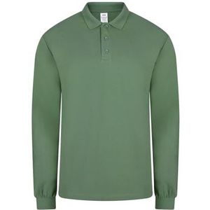 Mukua; Uniseks poloshirt met lange mouwen; Tea Green; maat M, groene (Green Tea), M