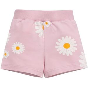 Pinokio Korte broek Daisy, 95% Katoen 5% Elastaan, Roze, Bloemenpatroon, Meisjes, Maat 62-122 (92), Pink Flowers Daisy, 92 cm