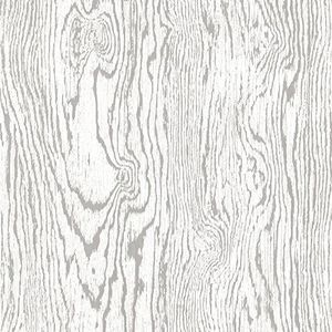 Muriva Ltd J65009 12 rollen net als het houtnerf behang, wit, medium, set van 12 stuks