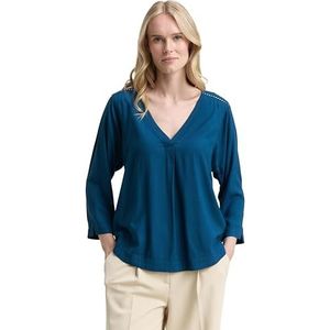 TOM TAILOR Damesblouse, 13183 - Dark Petrol, 46