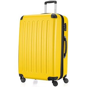 HAUPTSTADTKOFFER - SPREE - Harde koffer, trolleykoffer, uitbreidbare reiskoffer, 4 wielen, TSA, 75 cm, 119 liter, geel