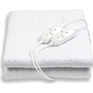 Cresta Care KTS102 Elektrische Warmtedeken 2 persoons machine wasbaar cosy fleece 160x140 cm