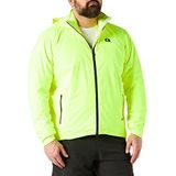 Heren - Regenjack - Neongeel - 100% Polyester - Wind- en Waterdicht