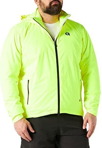 Heren - Regenjack - Neongeel - 100% Polyester - Wind- en Waterdicht