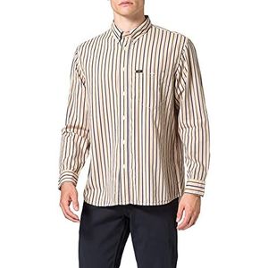 Lee Homme Riveted Shirt Vrijetijdshemd, Beige (Dust Beige Lp), Small