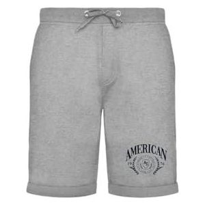 AMERICAN COLLEGE USA Bermuda shorts voor dames en heren, uniseks, Grijs, XL