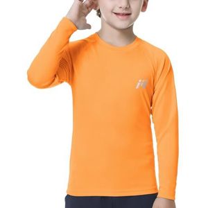 MEETWEE Kids UV Shirt Lange Mouw Zwemshirt Zwemshirt Lange SPF 50+ Zonbescherming Top Rashguard Zwemkleding Sneldrogend