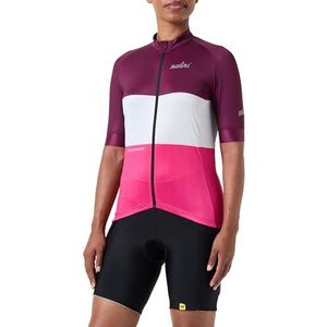 Nalini San Francisco Lady T-shirt, wijnrood/fuchsia, medium dames, Veelkleurig (Rood Wijn/Fuchsia, M