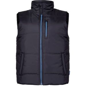 Lahti PRO Heren gewatteerd vest, zwart/blauw, M