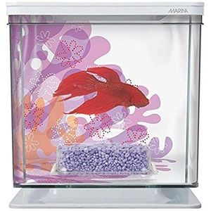 Marina Flower Aquarium voor vechtvissen (Betta), complete set