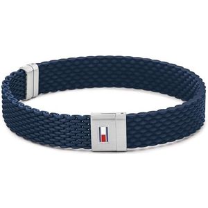 Tommy Hilfiger Herenarmband CASUAL roestvrij staal, silicone 32013046, Eén maat, Roestvrij staal
