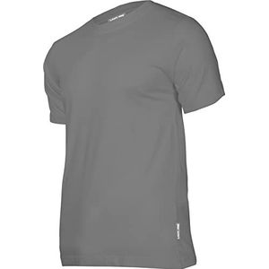 LAHTI PRO Heren T-Shirt | R-Neck | Maat: 2XL | Kleur: Grijs | Katoen Stretch Ronde Hals Regular Slim Fit Casual Top Korte Mouw T-shirt, grijs, XXL