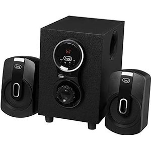 Trevi AVX 615 BT luidsprekerset met subwoofer, Bluetooth, USB, SD, AUX-IN, 30 W, zwart