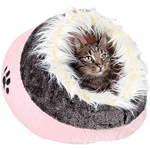 Trixie 36301 Minou knuffelgrot roze/grijs kattenbed - 35 x 26 x 41 cm