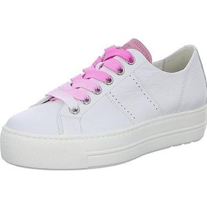 Paul Green Dames S.Nappa/S.Suede Sneakers, Wit/Snoep, 4 UK, Witte Snoep, 37 EU