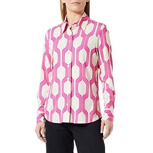 Seidensticker Damesblouse - modieuze blouse - regular fit - getailleerd - hemd blouses kraag - gemakkelijk te strijken - lange mouwen, rood, 34