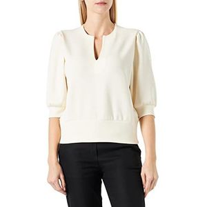 Scotch & Soda Dames Voluminous Sleeved V-hals Sweat Sweatshirt, Vanilla White 5695, XL
